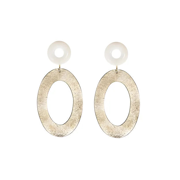 Vilma Oval Earrings