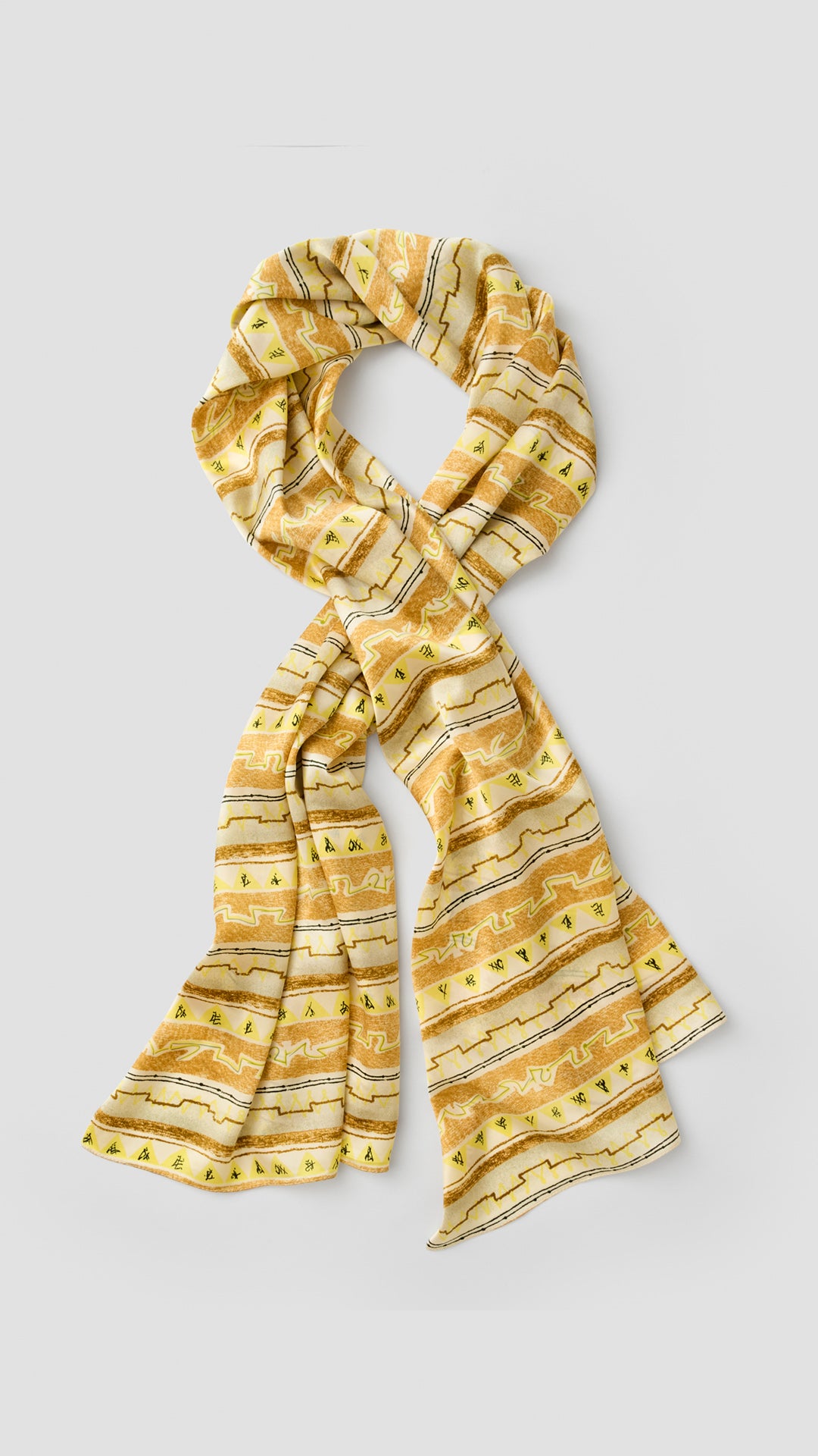 Scarf Yellow Silk