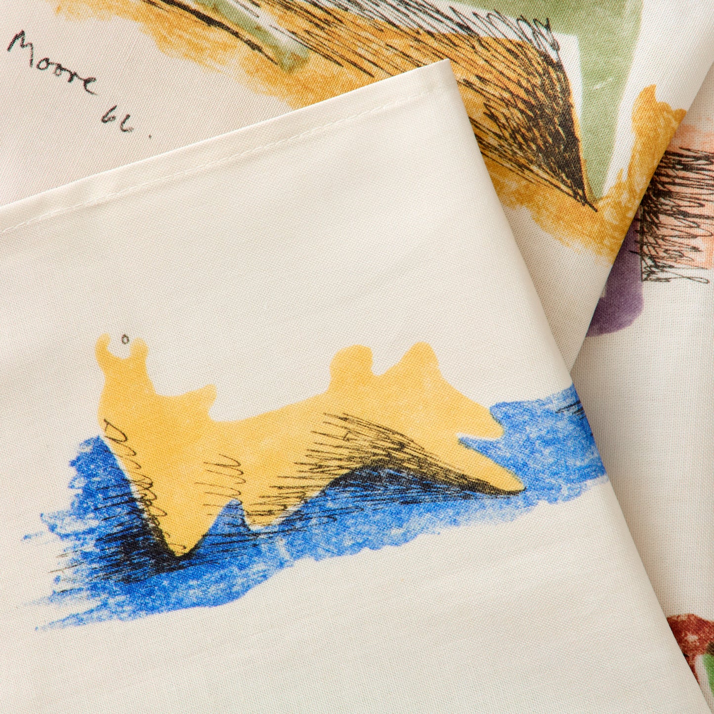 Tea Towel • Henry Moore, Eight Reclining Figures 1966, lithograph in nine colours