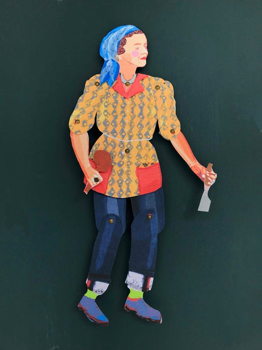 Barbara Hepworth cut out and make paper puppet