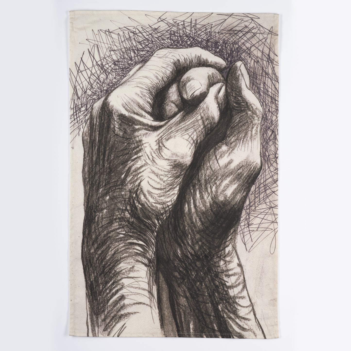 The Artist's Hands tea towel