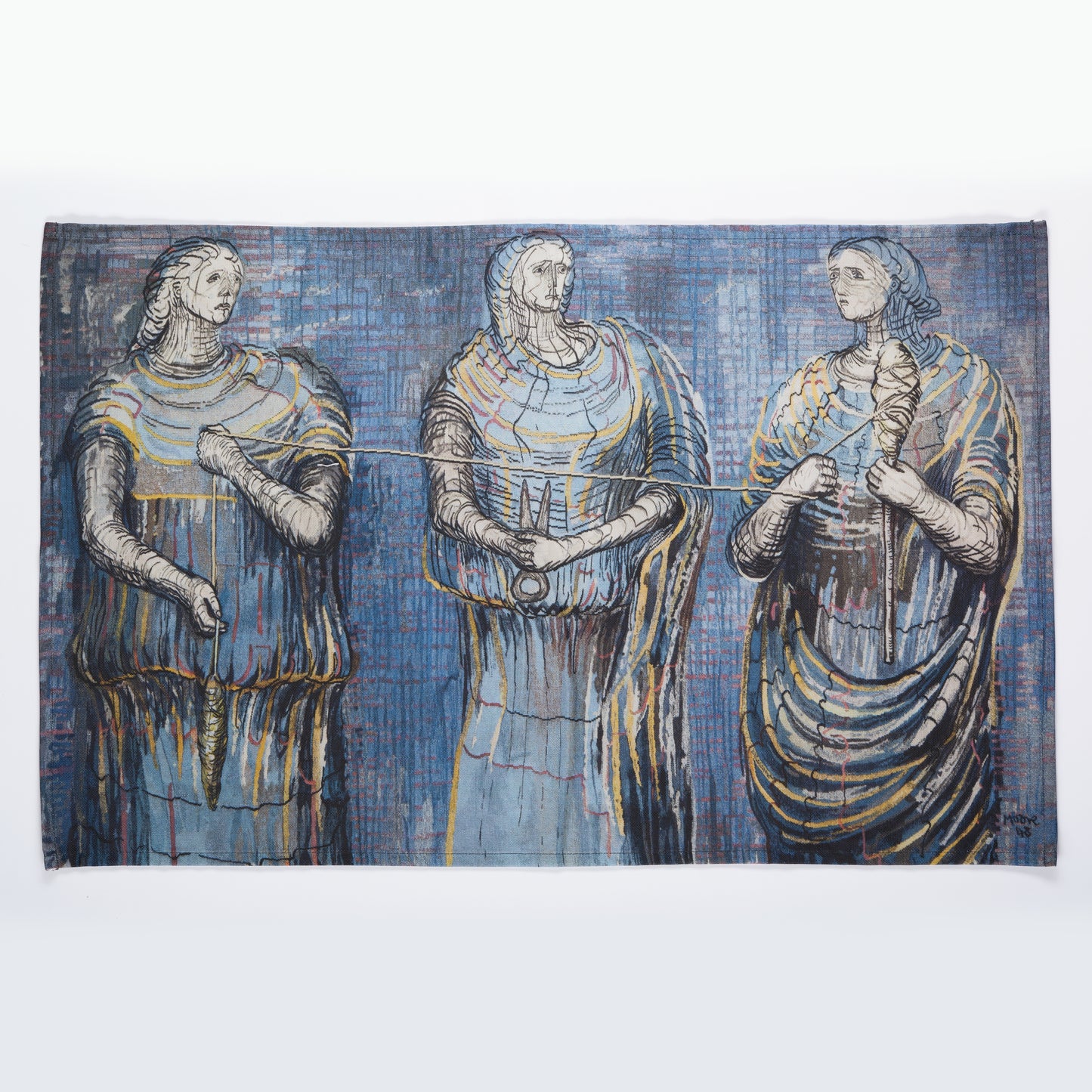 Three Fates tea towel
