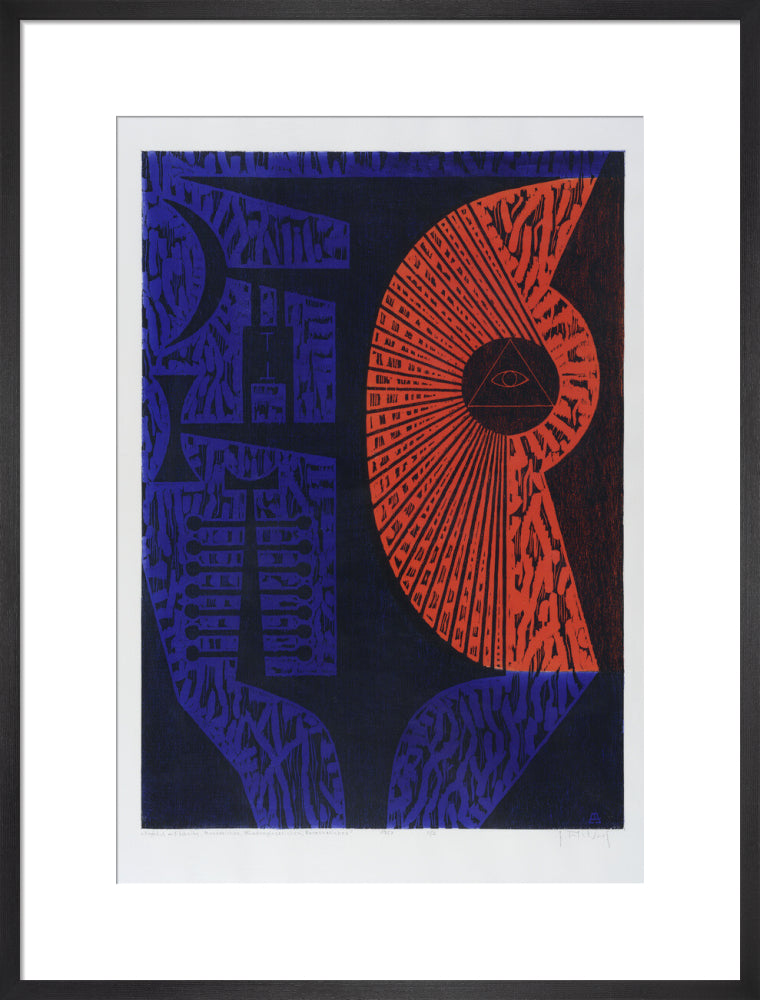 Egon Altdorf, Head-Idol with Disc, Moon Sign, Hourglass-Sign and Crown-Sign 1957