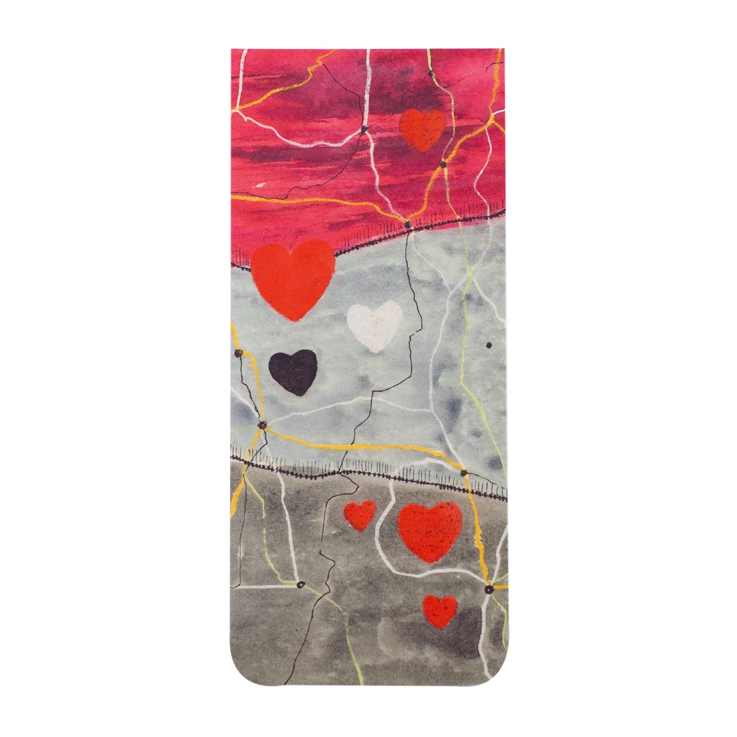 Magnetic bookmark - A Map of Hearts