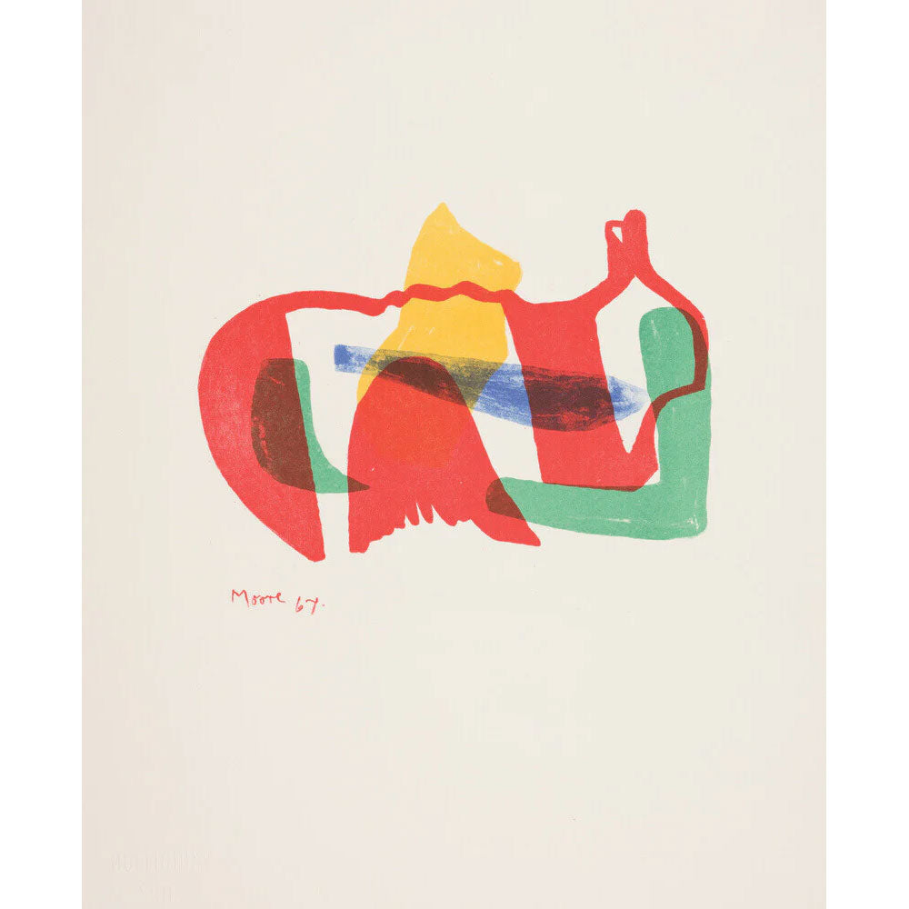Multicoloured Reclining Figure