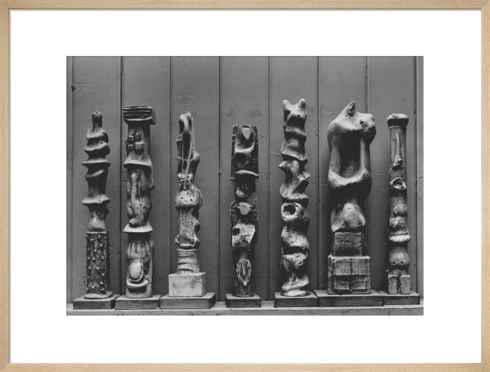 Plaster maquettes for Upright Motives, 1955