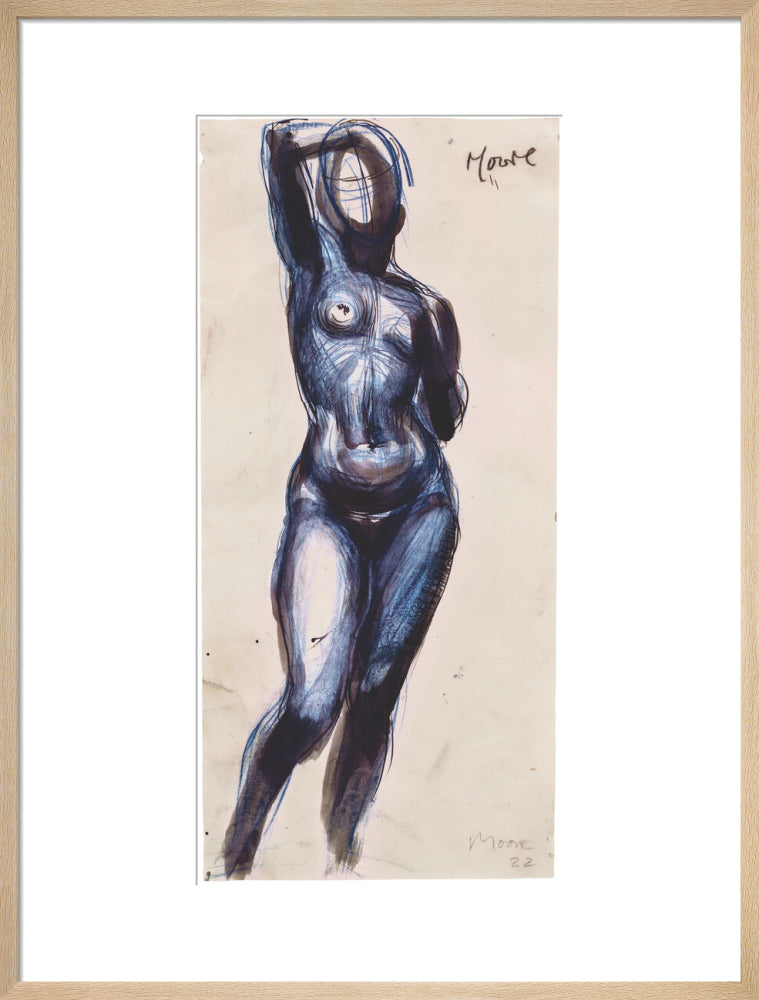 Standing Nude Girl, One Arm Raised