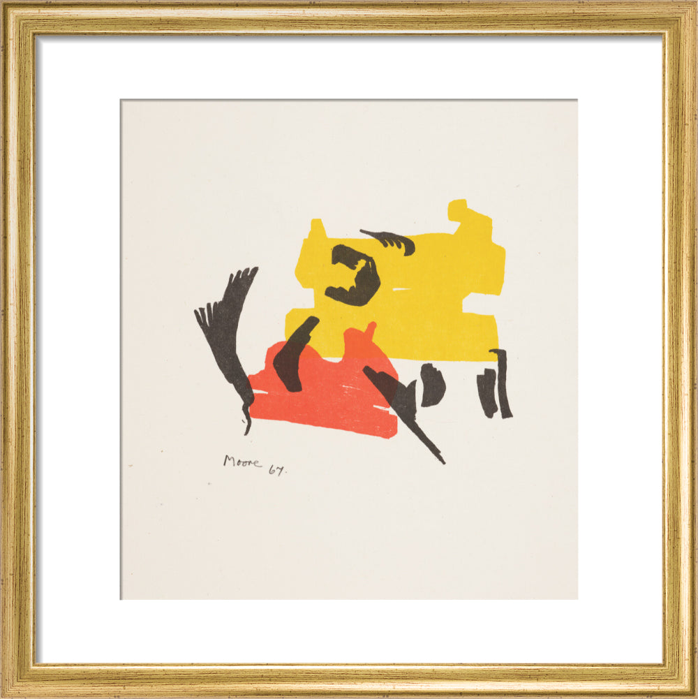 Two Forms in Red and Yellow