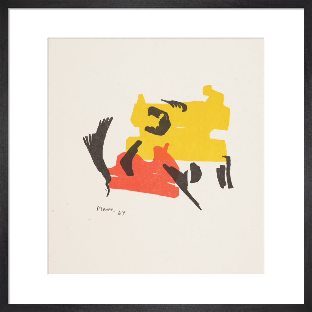 Two Forms in Red and Yellow