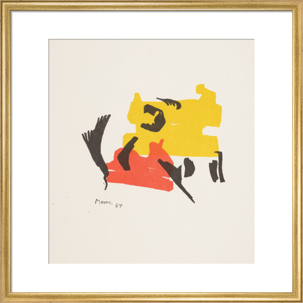 Two Forms in Red and Yellow