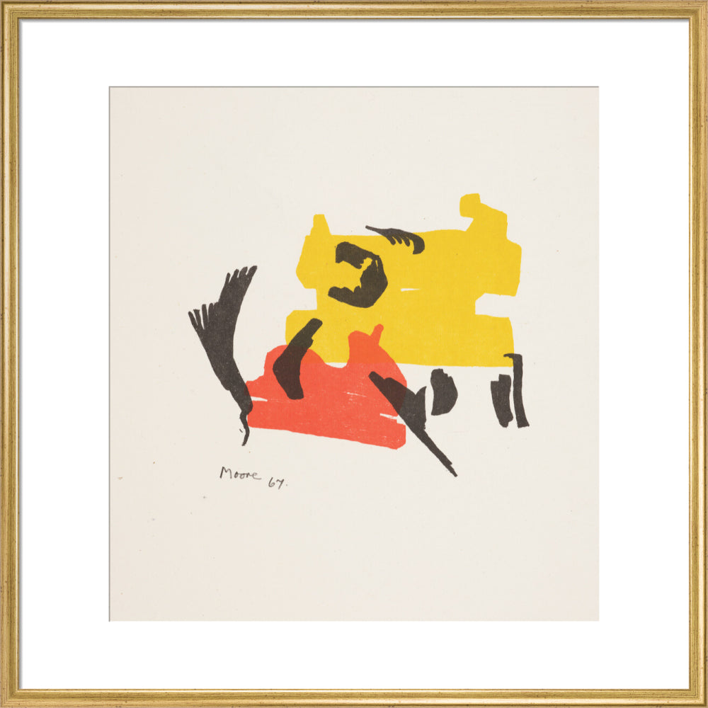 Two Forms in Red and Yellow