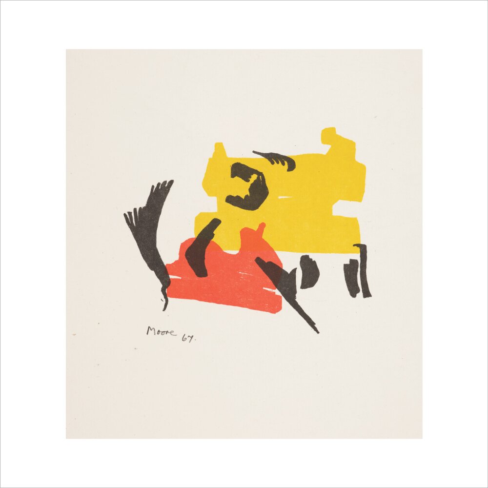 Two Forms in Red and Yellow