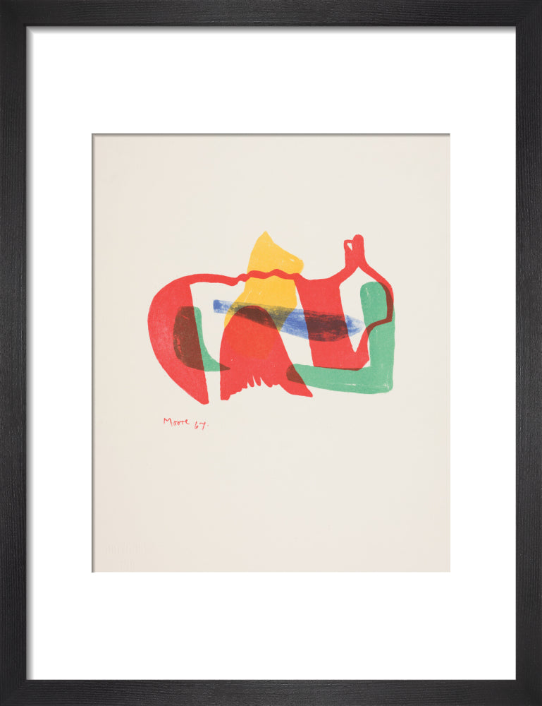 Multicoloured Reclining Figure