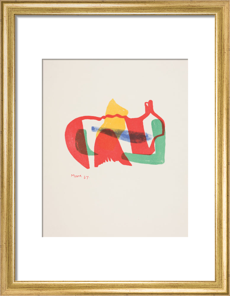 Multicoloured Reclining Figure
