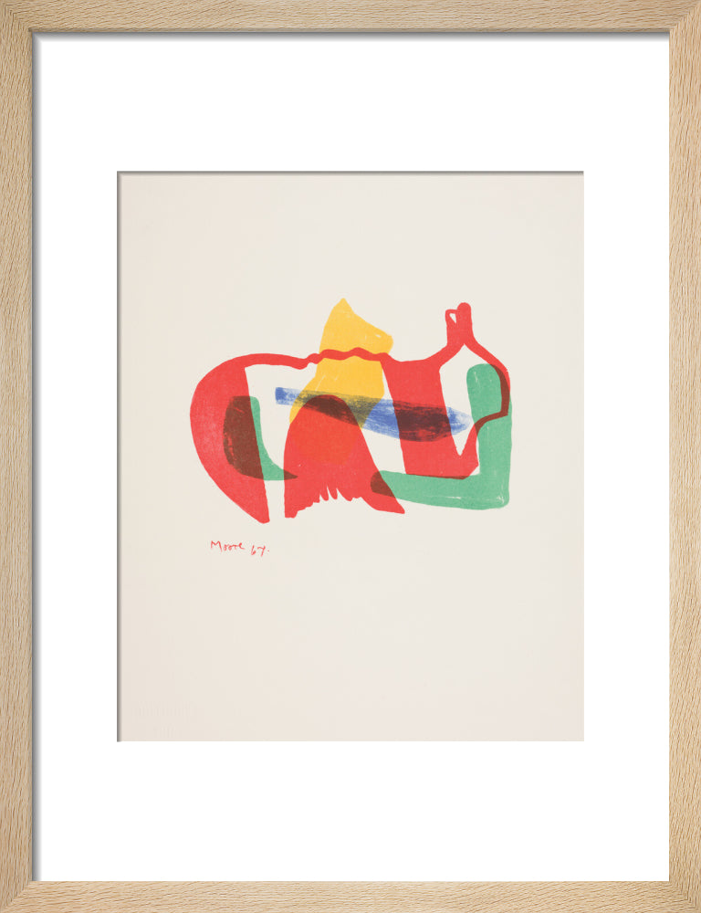 Multicoloured Reclining Figure