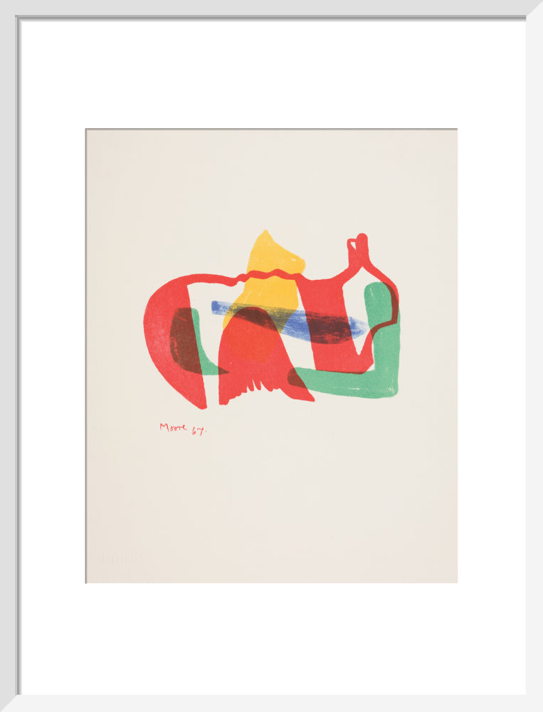 Multicoloured Reclining Figure