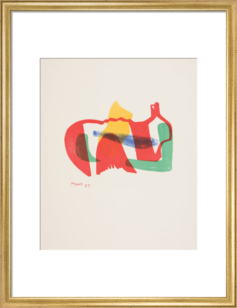 Multicoloured Reclining Figure