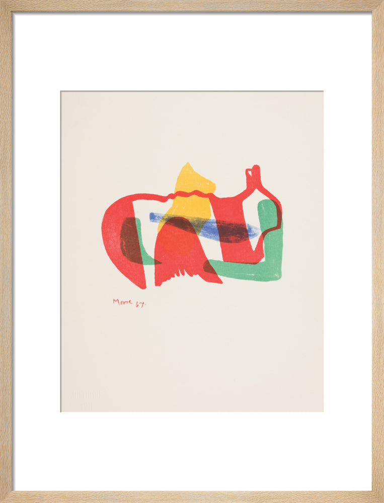 Multicoloured Reclining Figure