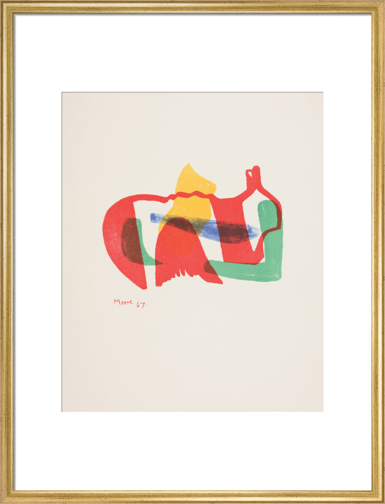 Multicoloured Reclining Figure