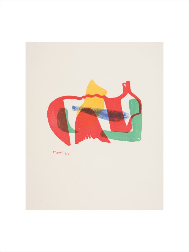 Multicoloured Reclining Figure