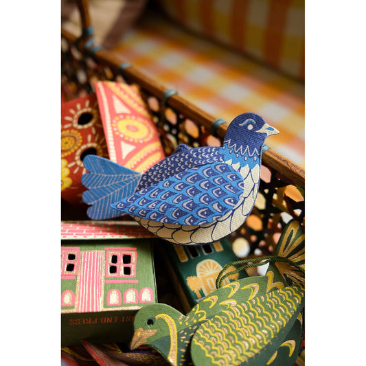 Dove Screen-Printed Board Decoration