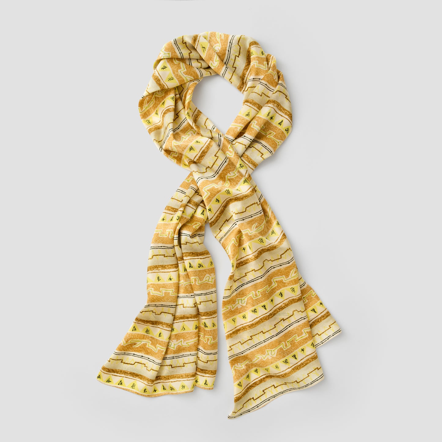 Scarf Yellow Silk