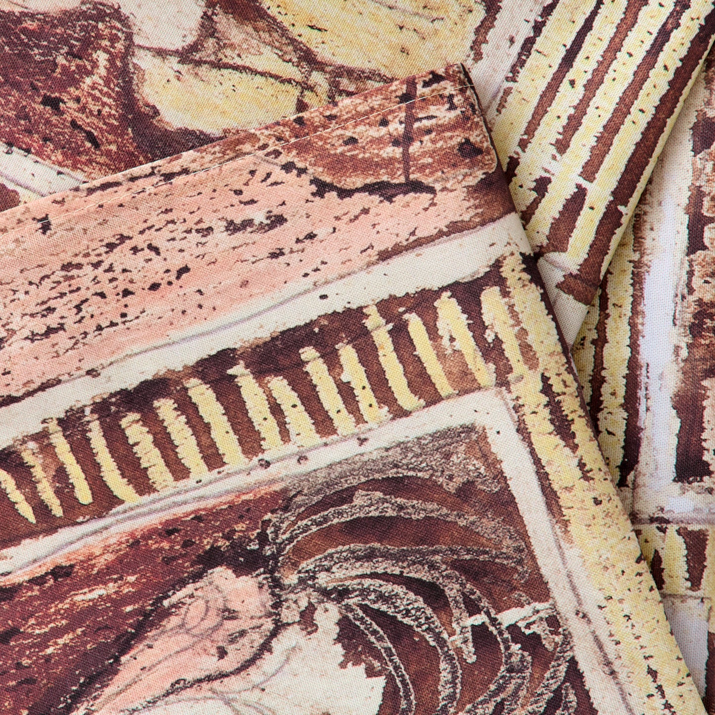 Tea Towel •	Henry Moore, Detail of Textile Design: Framed Heads, 1943,  pencil, wax crayon, coloured crayon, watercolour