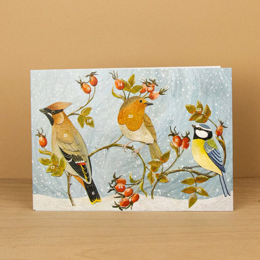 Winter Hedgerow Advent Card