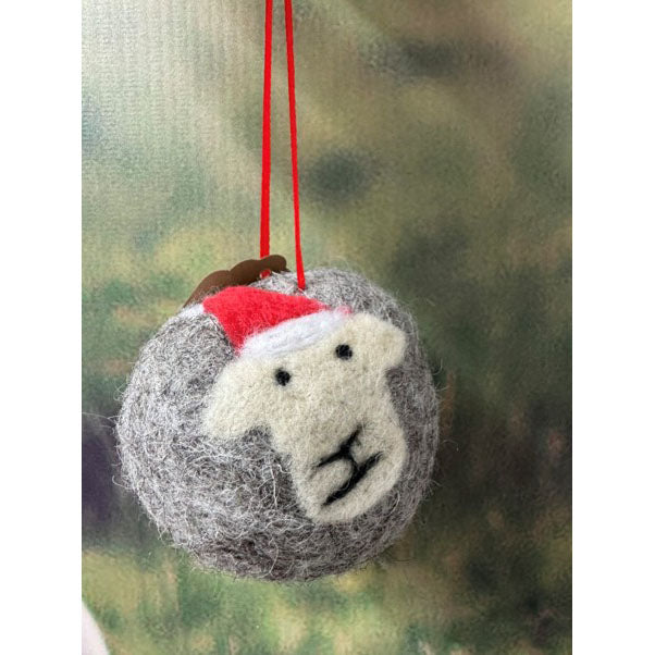 Wool Herdwick Bauble Tree Decoration