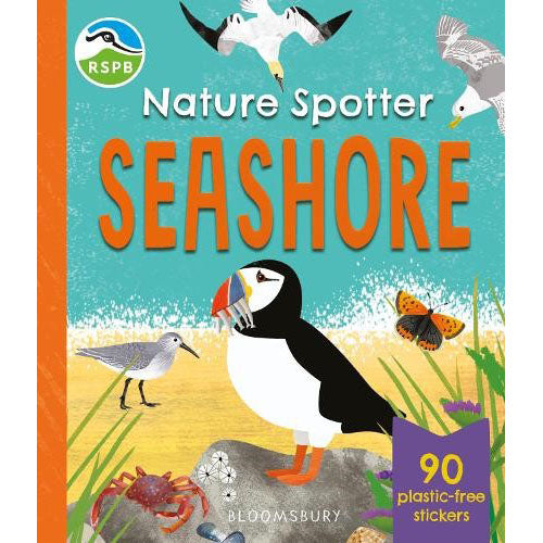 RSPB Nature Spotter: Seashore: A children's sticker guidebook to over 60 seashore birds, bugs, mammals and more