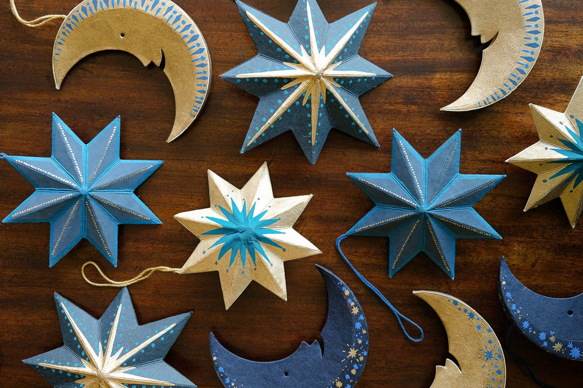Midnight Star Screen-Printed Board Decoration