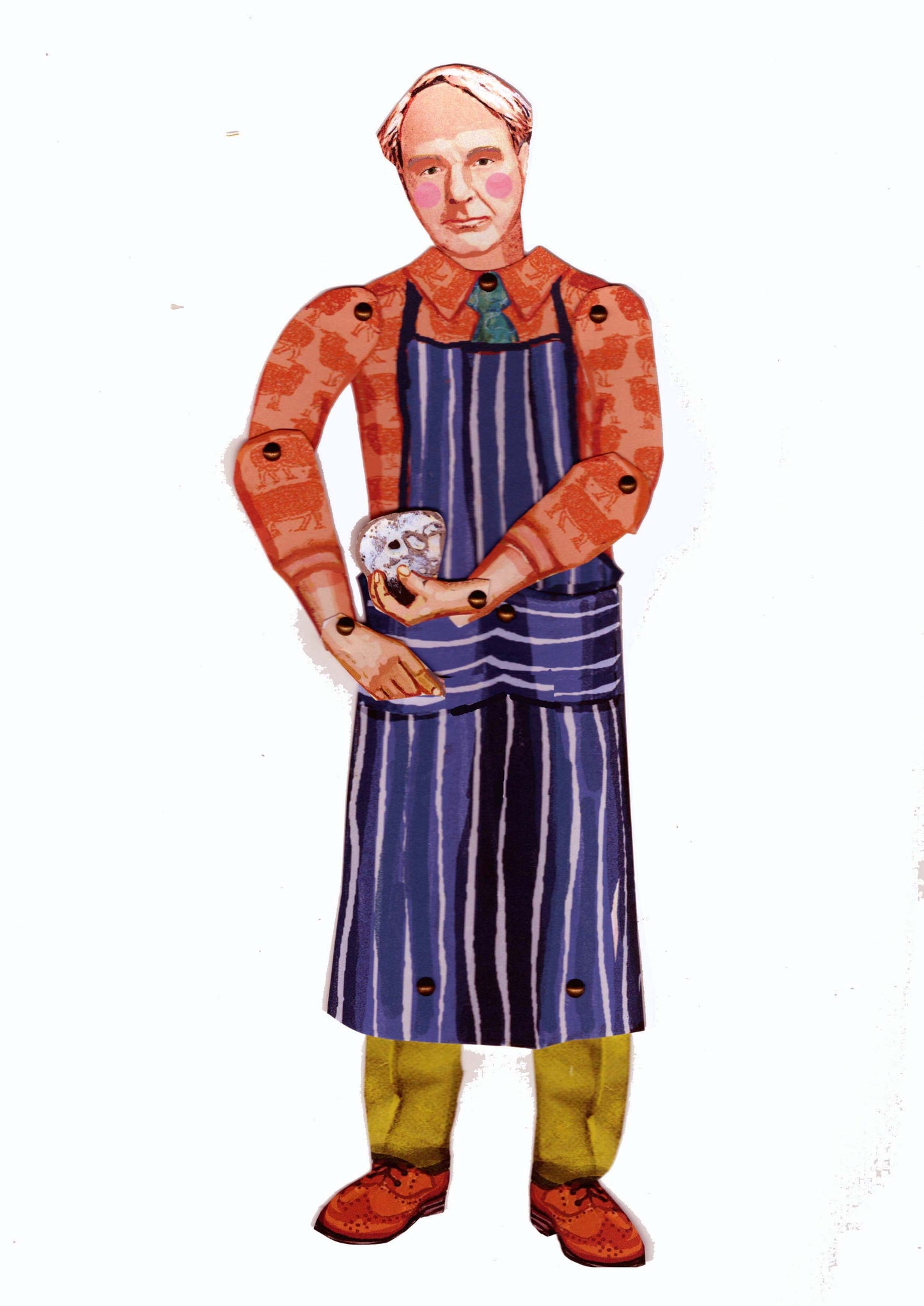 Henry Moore cut out and make paper puppet