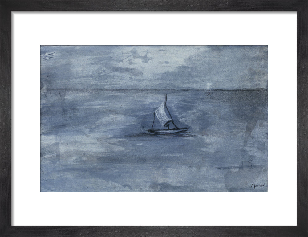 Sailing Boat (art print, small, black)