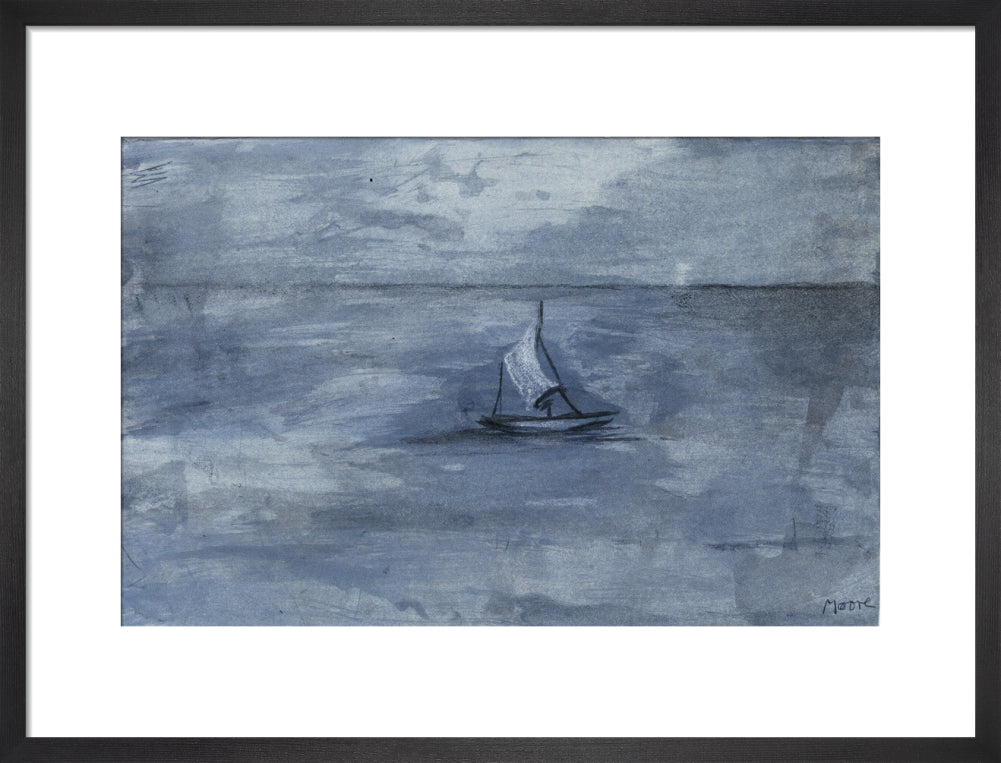 Sailing Boat (art print, medium, black)