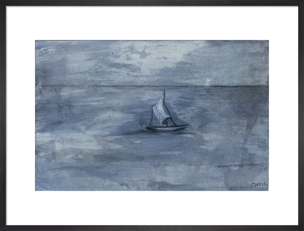 Sailing Boat (art print, large, black)