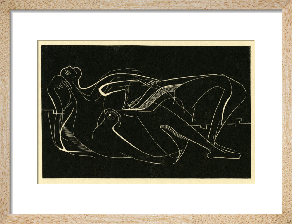 Reclining Nude (art print, small, natural)