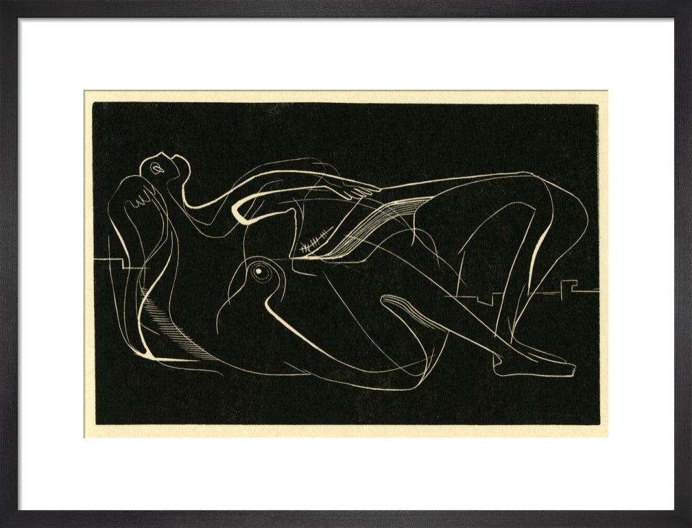 Reclining Nude (art print, medium, black)