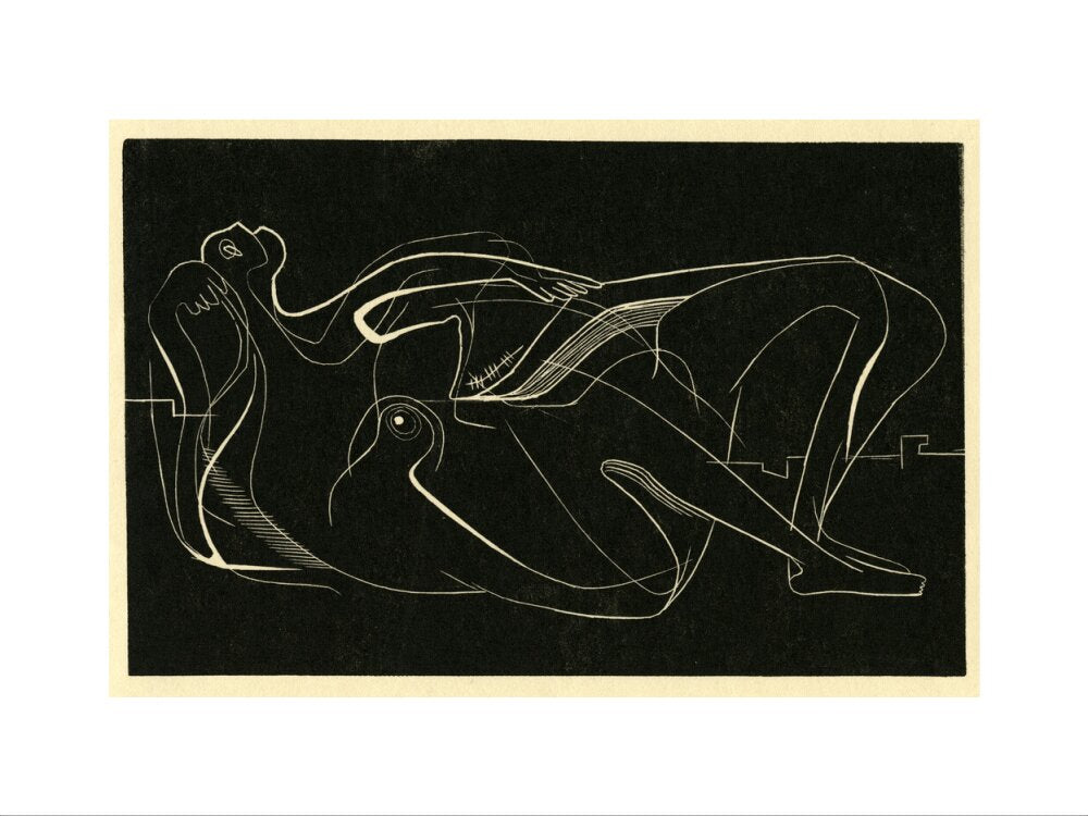 Reclining Nude (art print, small, unframed)