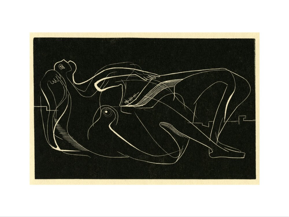 Reclining Nude (art print, large, unframed)