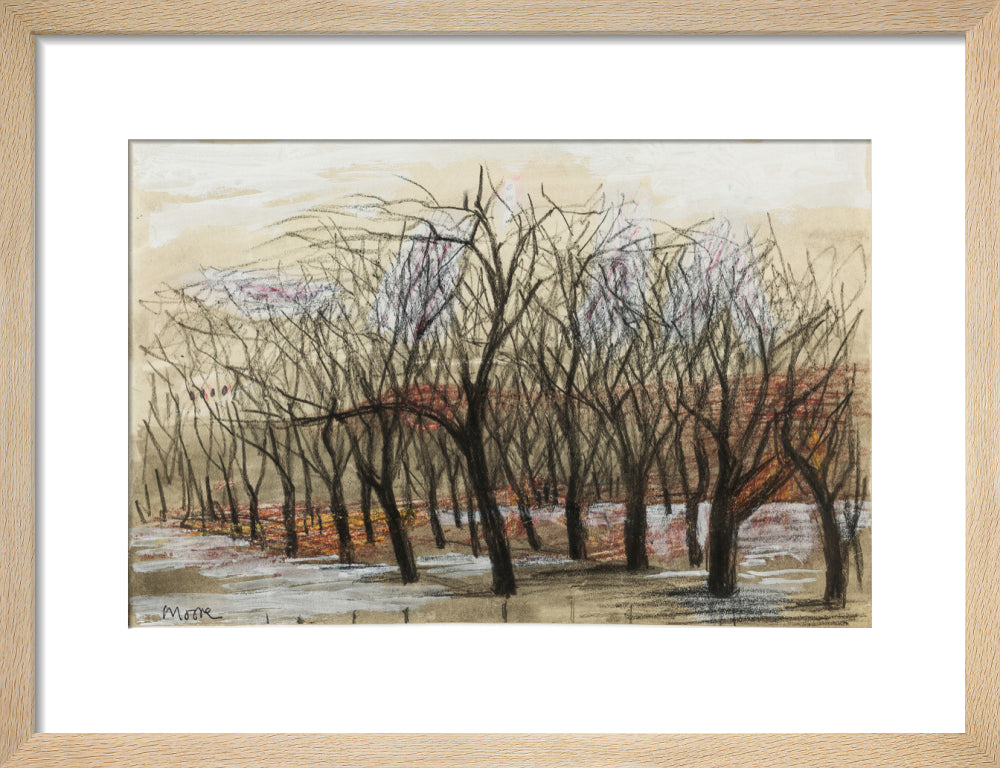 Apple Orchard at Dane Tree House (art print, small, natural)