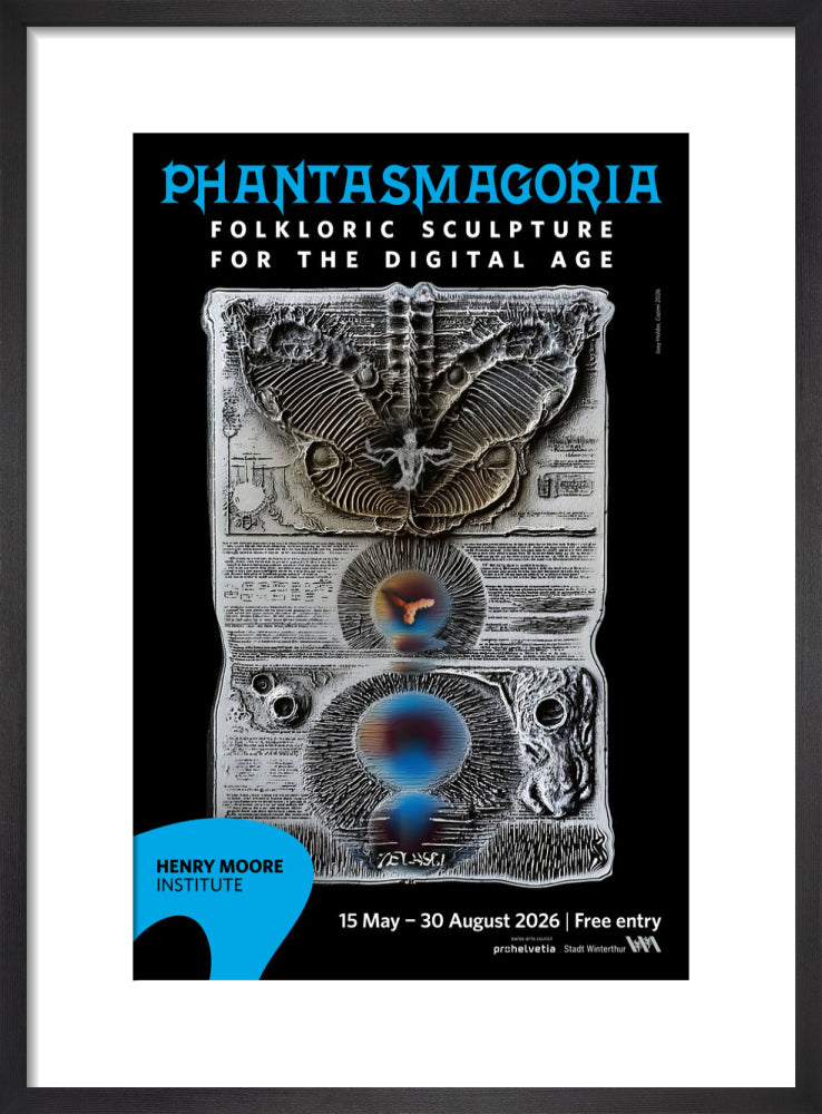 Phantasmagoria: Folkloric Sculpture for the Digital Age poster (art print, small, black)