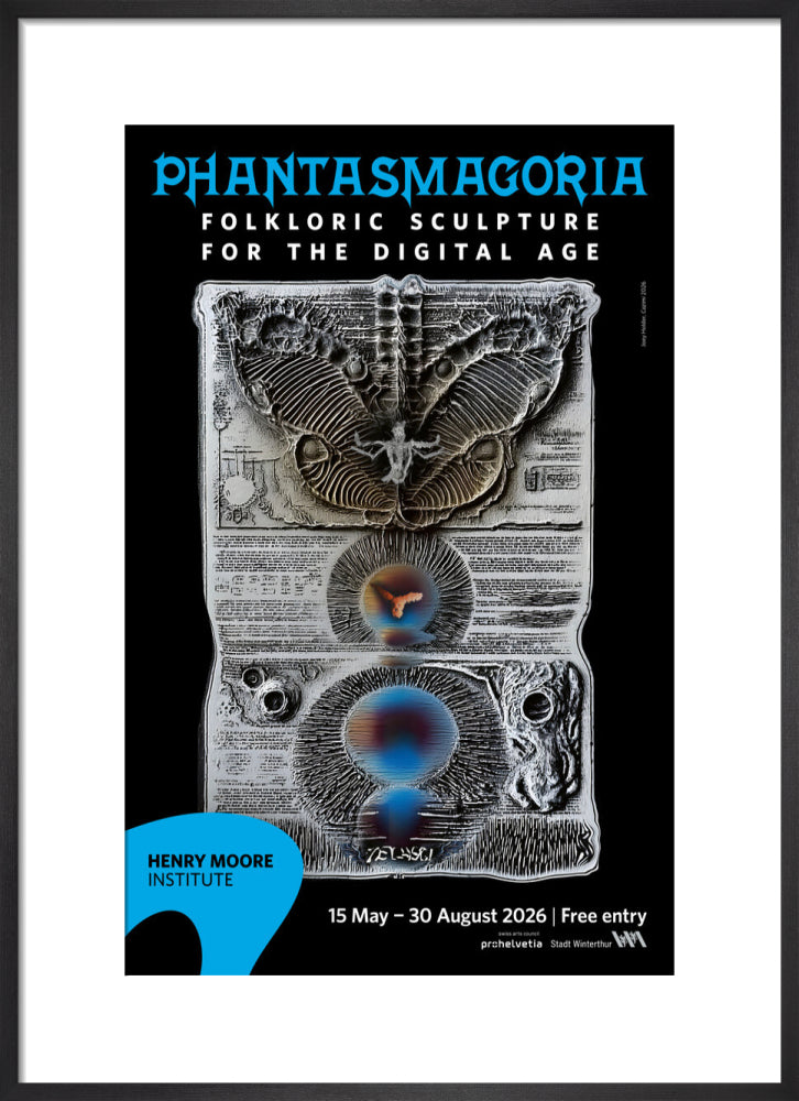 Phantasmagoria: Folkloric Sculpture for the Digital Age poster (art print, medium, black)