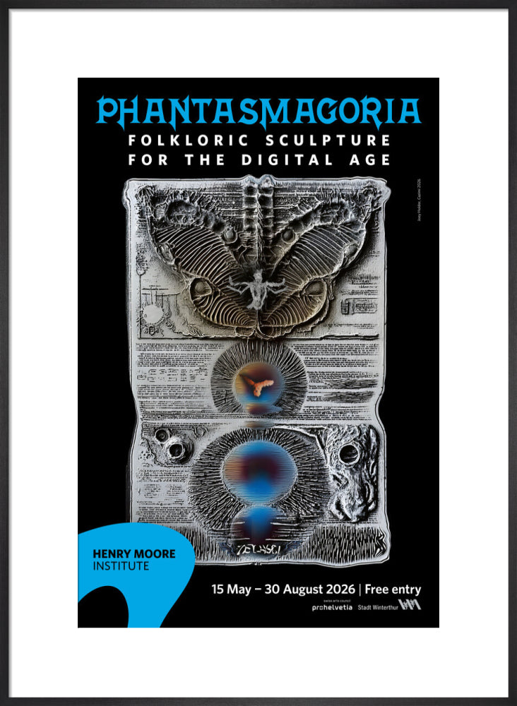 Phantasmagoria: Folkloric Sculpture for the Digital Age poster (art print, large, black)