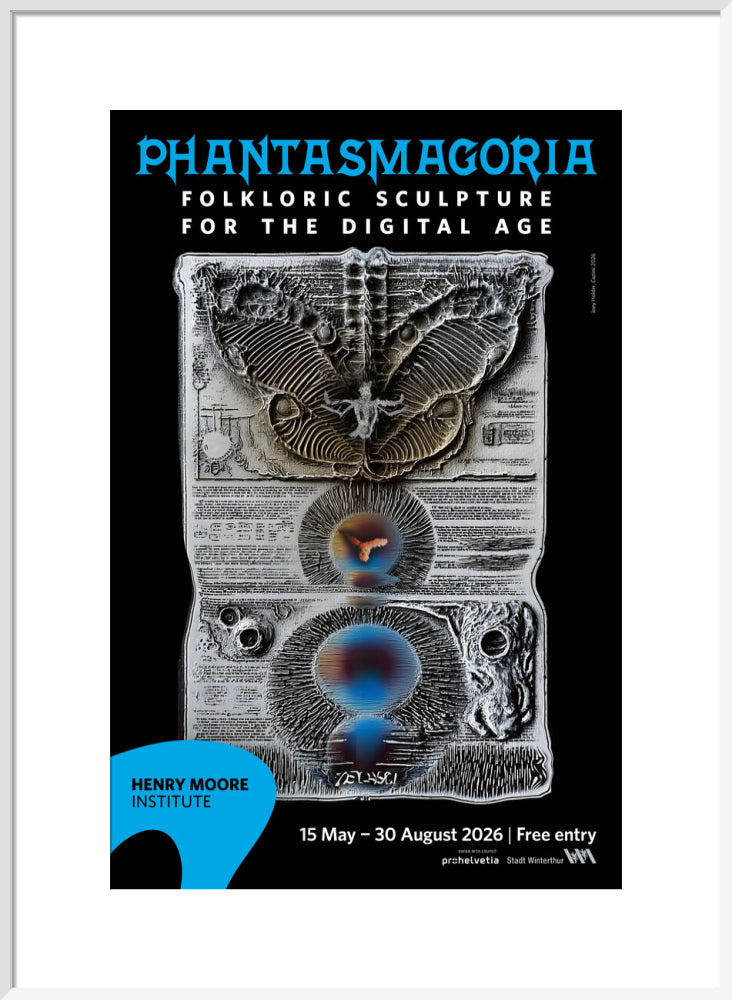 Phantasmagoria: Folkloric Sculpture for the Digital Age poster (art print, large, white)