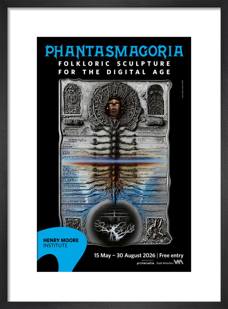 Phantasmagoria: Folkloric Sculpture for the Digital Age poster (art print, small, black)
