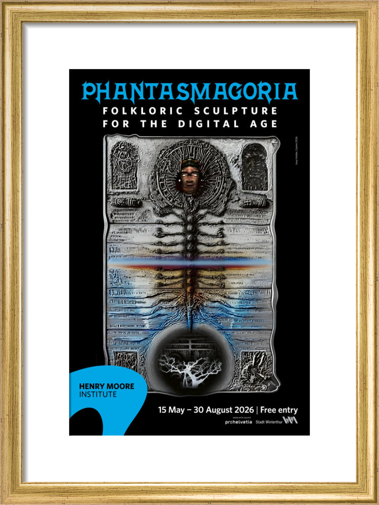 Phantasmagoria: Folkloric Sculpture for the Digital Age poster (art print, small, gold)