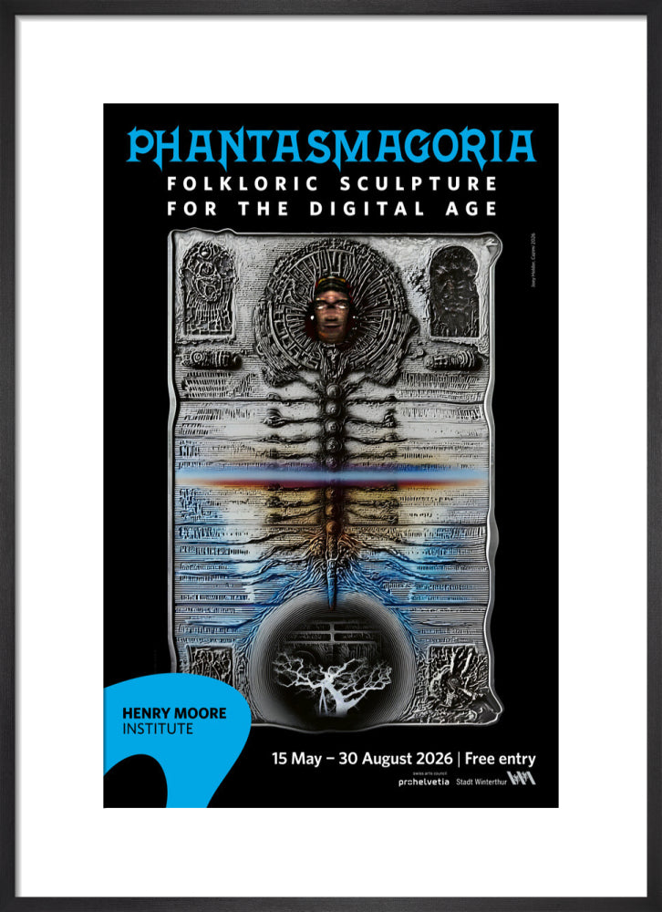 Phantasmagoria: Folkloric Sculpture for the Digital Age poster (art print, medium, black)
