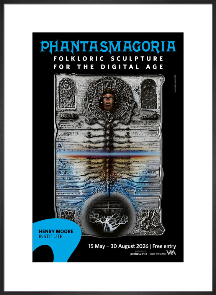 Phantasmagoria: Folkloric Sculpture for the Digital Age poster (art print, large, black)