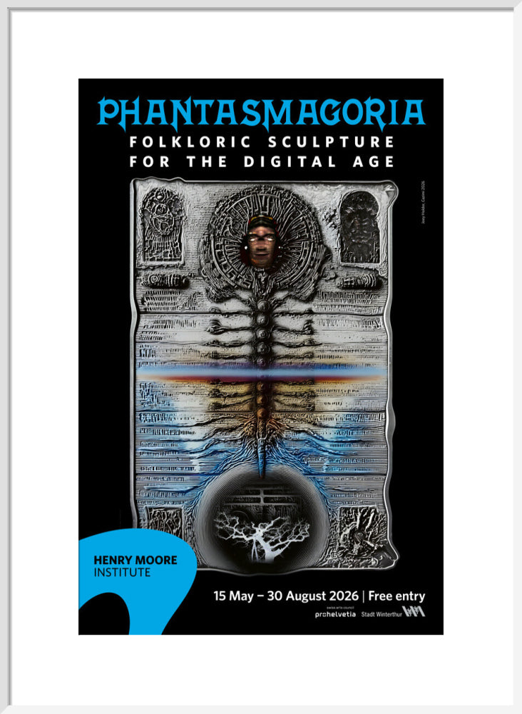 Phantasmagoria: Folkloric Sculpture for the Digital Age poster (art print, large, white)