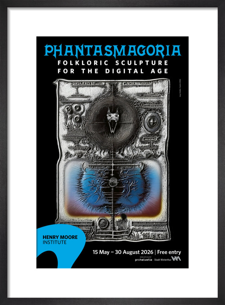 Phantasmagoria: Folkloric Sculpture for the Digital Age poster (art print, small, black)